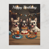 Bulldog Birthday Postkarte (Vorderseite)
