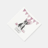 Bulldog Birthday Serviette (Ecke)