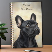 Bulldog Black Frenchie Portrait Personal Planer