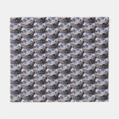 Bulldog Blanket Niedlich Bulldog Art Fleece Blanke (Vorderseite (Horizontal))