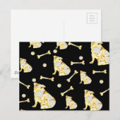 BULLDOG BLING POSTKARTE (Vorne/Hinten)