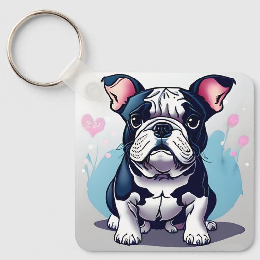 Bulldog Bliss Schlüsselanhänger (Vorderseite)