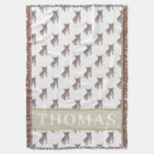 Bulldog (Blue Gray Silver Chocolate Lilac) Decke (Vorderseite Vertikal)