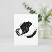 Bulldog Bold Postkarte (Stehend Vorderseite)