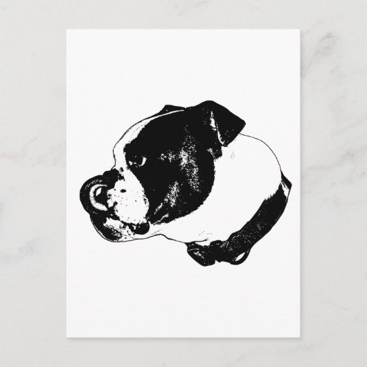 Bulldog Bold Postkarte (Vorderseite)