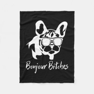 Bulldog Bonjour Es Fleecedecke