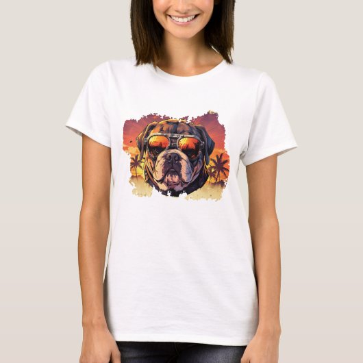 Bulldog Boss Lady T-Shirt (Vorderseite)