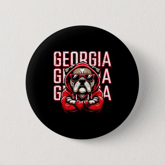 Bulldog Boys Youth Teen Kids Men Girls Women Button (Vorderseite)