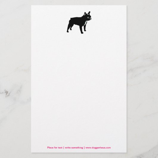 Bulldog Briefpapier (Vorderseite)