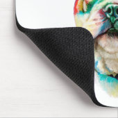 Bulldog Bright Bust Mousepad (Ecke)