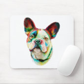 Bulldog Bright Bust Mousepad (Mit Mouse)