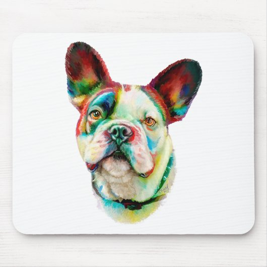 Bulldog Bright Bust Mousepad (Vorne)