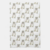 Bulldog (Brindle) Geschirrtuch (Vertikal)