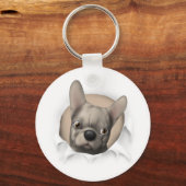 Bulldog (Buff) bricht aus Schlüsselanhänger (Vorderseite)