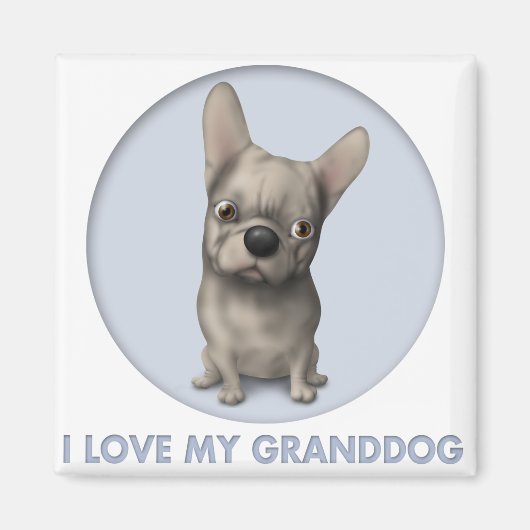 Bulldog (Buff) Großhund Magnet (Vorne)
