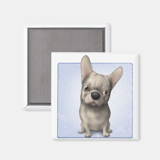 Bulldog (Buff) Magnet (Vorderseite/Rückseite)