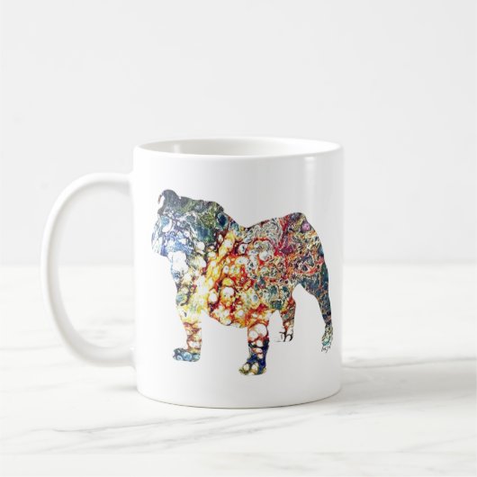 Bulldog, Bulldog, Bulldog-Geschenke, Bulldog Kaffeetasse (Links)