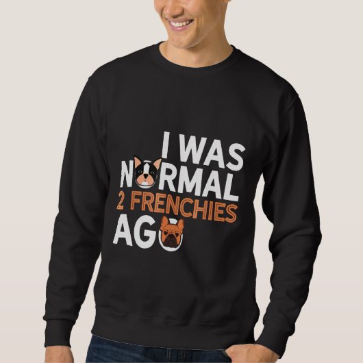 Bulldog-Bulldogge Sweatshirt (Vorderseite)