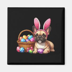 Bulldog Bunny Happy Osterbulldog Lover Osterbu Magnet