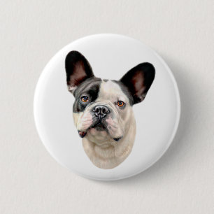 Bulldog BW Bust Button