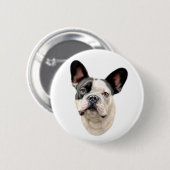 Bulldog BW Bust Button (Vorne & Hinten)