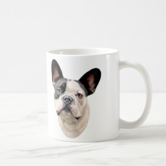 Bulldog BW Bust Kaffeetasse (Rechts)