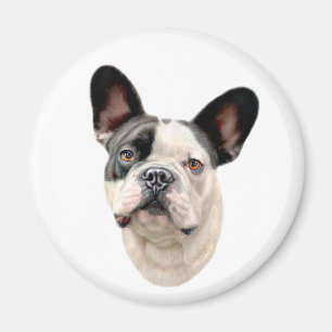 Bulldog BW Bust Magnet