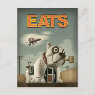 Bulldog Cafe Postkarte