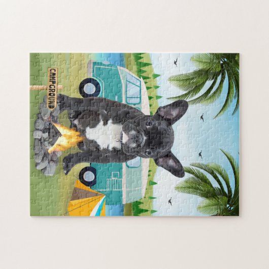 Bulldog-Camping Puzzle (Horizontal)
