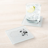 Bulldog Cheer Table Coaster Glasuntersetzer (Schrägansicht)