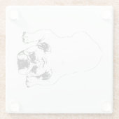 Bulldog Cheer Table Coaster Glasuntersetzer (Rückseite)