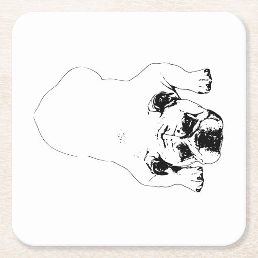 Bulldog Cheer Table Untersetzer (Vorderseite)