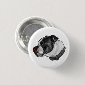 Bulldog Cherry Pin Button (Vorne & Hinten)