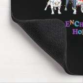 Bulldog Christmas2 Mousepad (Ecke)