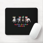 Bulldog Christmas2 Mousepad (Mit Mouse)
