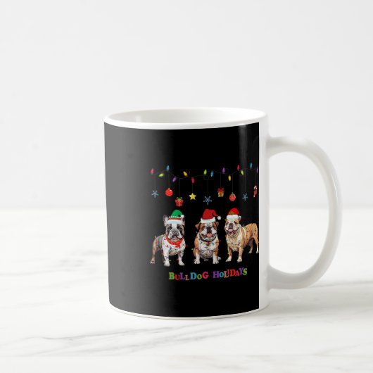 Bulldog Christmas3 Kaffeetasse (Rechts)