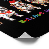 Bulldog Christmas3 Poster (Ecke)