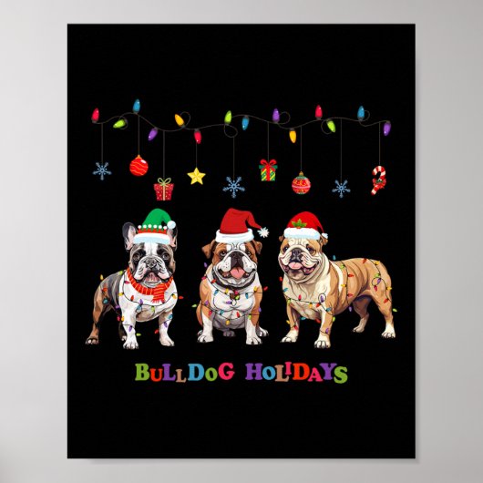 Bulldog Christmas3 Poster (Vorne)