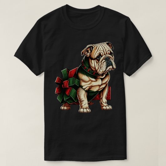Bulldog Christmas 2 T-Shirt (Design vorne)