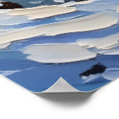 Bulldog Christmas Boat Holiday Poster (Ecke)