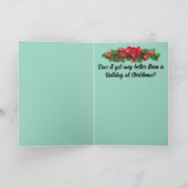 Bulldog Christmas Feiertagskarte (Innenseite)