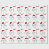 Bulldog Christmas Geschenkpapier (Flach)