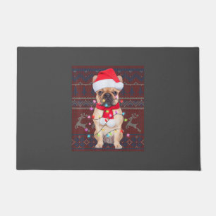 Bulldog Christmas Lights Ugly Sweater Hund Lover Fußmatte