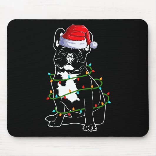 Bulldog Christmas Mousepad (Vorne)