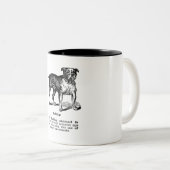 BULLDOG CLASSIC DOG BRET ZWEIFARBIGE TASSE (VorderseiteRechts)