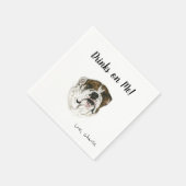 Bulldog Cocktail Napkins Serviette (Ecke)