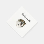 BullDog Cocktail Napkins Serviette (Ecke)