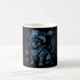 Bulldog Cowboy UFO Cowboy Dog Verwandlungstasse