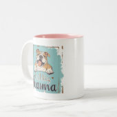 Bulldog cup mug dog lover cup mug zweifarbige tasse (Vorderseite Links)