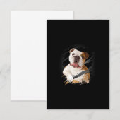 Bulldog Dankeskarte (Vorne/Hinten)